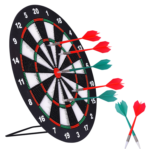 INNOCHEER Dartboard & 9 Rubber