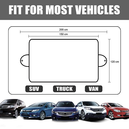 INNOCHEER Car Windscreen Cover, Windshield Snow Cover