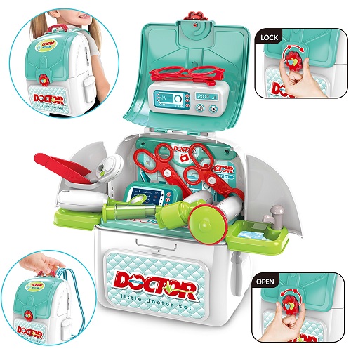INNOCHEER Doctor Kit for Kids 22 Pieces Pretend-n-Play Medical Toys Set