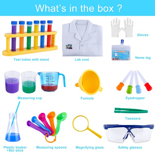 INNOCHEER Kids Science Experiment Kit with Lab Coat