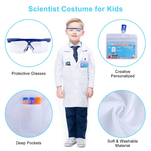 INNOCHEER Kids Science Experiment Kit with Lab Coat