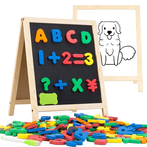 INNOCHEER Magnetic Letters and Numbers with Easel for Kids