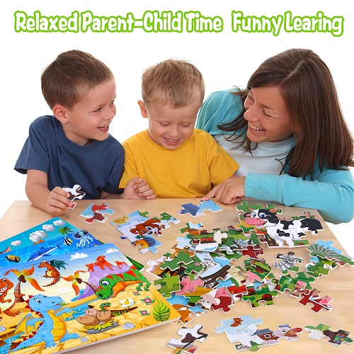 INNOCHEER Puzzles for Kids Ages 3-8 Year Old