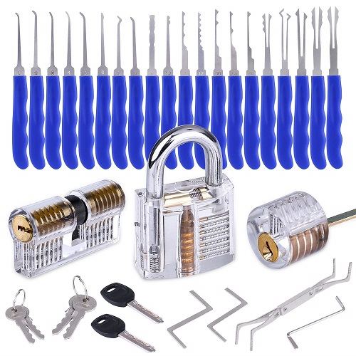 Lockpicking Set, Dietrich Set - 24-Teiliges Pick Lock Set