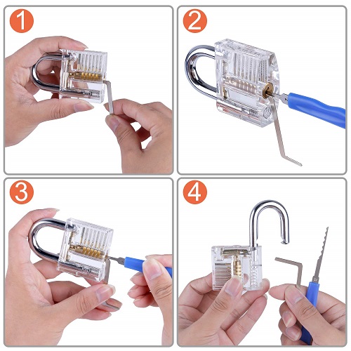 Lockpicking Set, Dietrich Set - 24-Teiliges Pick Lock Set